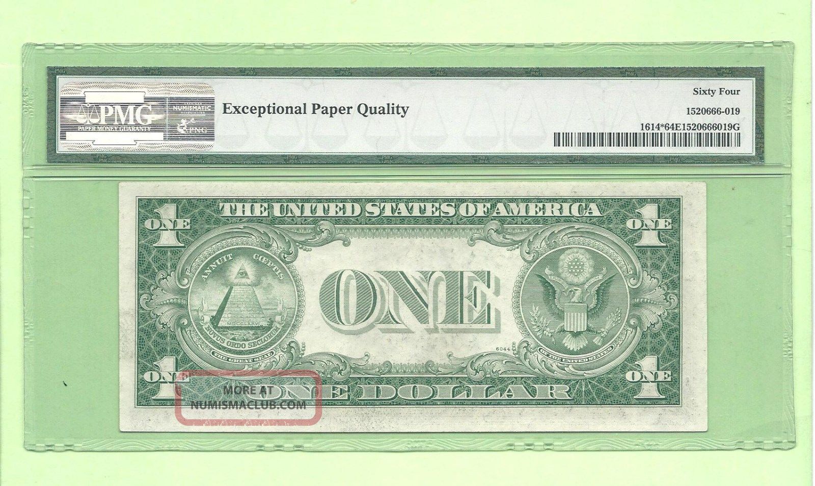 1935 E $1 Silver Certificate Star Scarce Collectible Pmg Choice 64 Epq