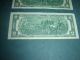 Get 3 $2 Two Dollar Jefferson Dollar Bill Green Seal Series Of 1976 Usa Fed Note Small Size Notes photo 4
