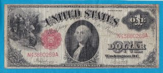1917 $1 United States Note Fine Large Size photo