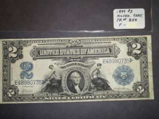 1899 $2 Large Silver Certificate Fr.  253 photo