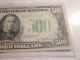 $500 Five Hundred Dollar Federal Reserve Note Series 1934 Julian & Morgenthau Small Size Notes photo 2
