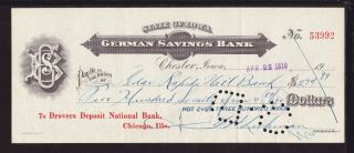 1910 German Savings Bank - Chester,  Iowa photo
