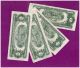 (4) 2 - 1953& 2 - 1963 Old Us Note Legal Tender Paper Money Currency Red Seal L195 Small Size Notes photo 1