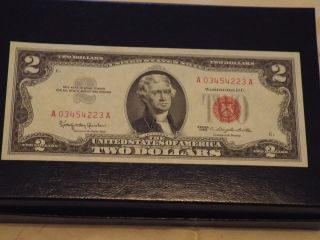 U.  S.  1963 $2.  00 Bill,  Red Seal,  Uncirculated photo