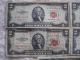 5 Different $2 Red Seal Usn ' S 1953,  A,  B,  C,  & 1963 Series $10 Face Value Small Size Notes photo 2