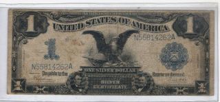 United States $1 Silver Certificate Series 1899 Balck Eagle photo