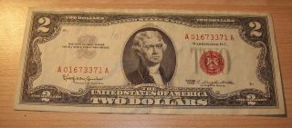 1963 2 Dollar Red Seal United States Note photo