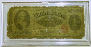 1886 Martha Washington $1 Dollar Silver Certificate One Large Size photo