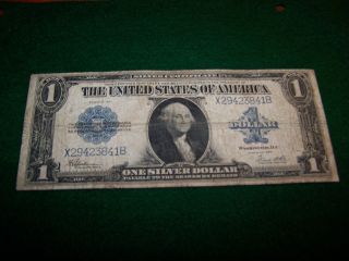 $1 Silver Certificate Large Size Note Speelman & White Series 1923 photo