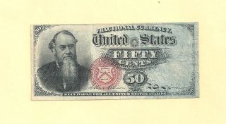 Fr 1376 - Fifty Cents 4 Th Issue Fractional Currency Extra Fine photo