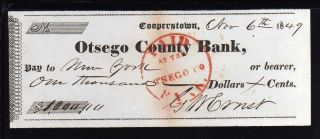 1849 Otsego County Bank - Cooperstown,  N.  Y. photo