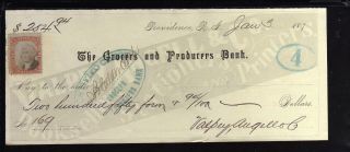 1874 - The Grocers & Producers Bank - (black) - Providence,  R.  I. photo