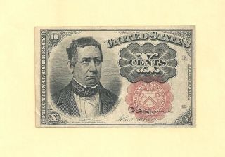 Fr 1266 - Ten Cents 5th Issue Fractional Currency Almost Uncirculated photo