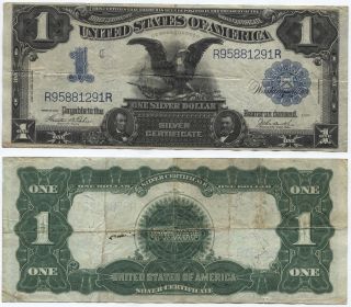 1899 $1 Silver Certificate - Black Eagle (291r) photo