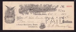 1904 German Savings Bank - Chester,  Iowa photo