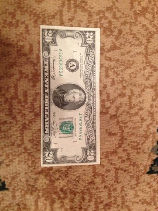 $20.  00 U.  S.  Bill,  1974 Series,  For A Circulated Bill photo