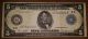 1914 Large Size Federal Reserve $5 Note D4 Cleveland D57340501a White/mellon Large Size Notes photo 2