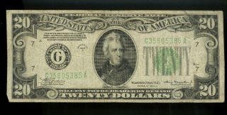 $20 1934 Chicago Mule Fine photo