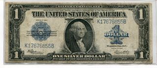 1923 $1 Large Size Silver Certificate - Vg/f photo