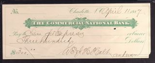 1887 The Commercial National Bank - Charlotte,  North Carolina photo