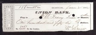 1862 Union Bank - Boston,  Mass photo