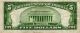 1934 - A $5.  00 United States Silver Certificate Fr 1654 F83407940a Vf/xf Large Size Notes photo 1