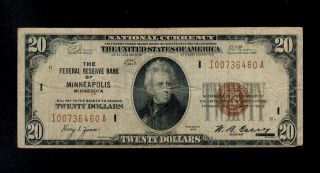 United States 20 Dollars 1929 Pick 397 Fine Banknote. photo