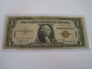 1935 $1 One Dollar Hawaii Silver Certificate 6022 photo