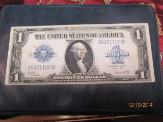 United States 1923 One Dollar Silver Certificate Large Size Note photo