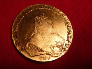 1750 год Россия 1 рубль монета photo