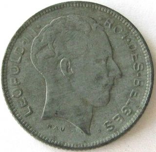 Belgium,  Coin,  5 Francs (5 Frank) 1945,  Top,  Scarce photo