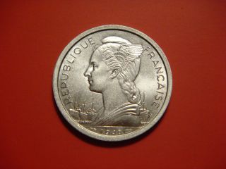 Reunion 2 Francs,  1948 Coin photo