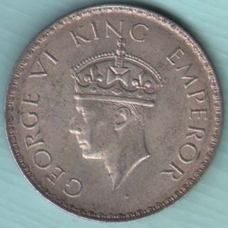 British India - 1941 - One Rupee Kg Vi - Rare Coin K20 photo