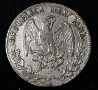 1832 Mexico.  720 Large Silver World Crown,  Circulated photo