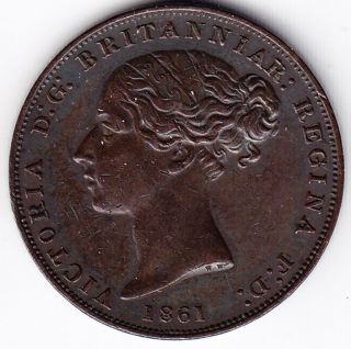 1861 States Of Jersey 1/26 Shilling Coin - Ef photo