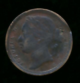 Great Britain 1866 1/3 Farthing (bronze) photo