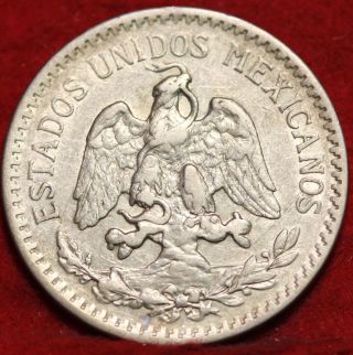 1919 Mexico 50 Centavos Silver Foreign Coin S/h photo