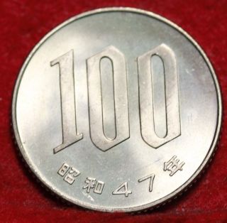 Uncirculated 1972 Japan 100 Yen Foreign Coin S/h photo