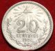1906 Mexico 20 Centavos Silver Foreign Coin S/h Mexico photo 1