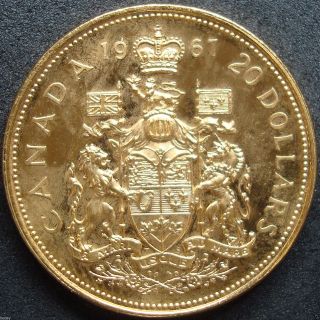 1967 Canada Proof Twenty Dollar.  5287 Ounce Gold Coin photo