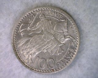 Monaco 100 Francs 1950 Bu Coin (stock 0460) photo