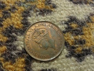 Coin 1945 One Cent Ceylon George Vi King & Emporer Of India (97) photo