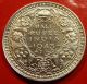 Silver British India 1943 1/2 Rupee.  Finer Sharp Grade Details.  24.  1mm 5.  84g India photo 1
