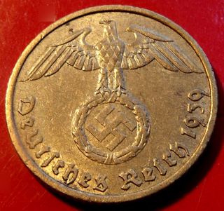 1939 German Third Reich Wwii 5 Reichspfennig 18mm 2.  53g,  It ' S A One photo