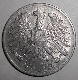 1952 Austria 5 Schilling Coin photo