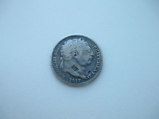 1817 Silver Coin:great Britain: 197 Years Old photo