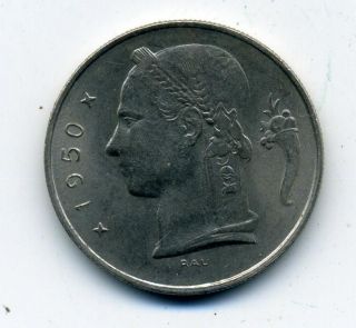 Belgium 1 Franc 1950.   107 photo