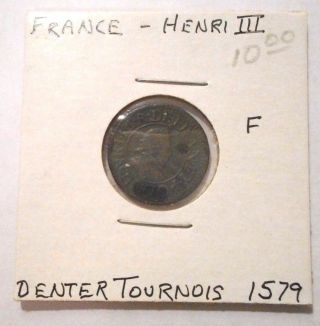 France Henri Iii Denter Tournois 1579 F photo