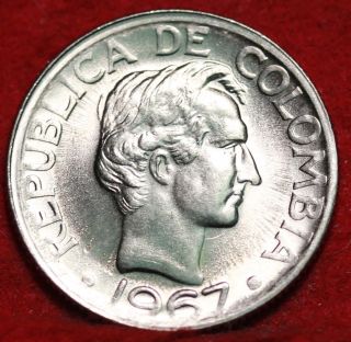 1967 Colombia 20 Centavos Foreign Coin S/h photo