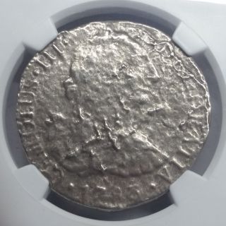 El Cazador Shipwreck Coin Silver 1783 Mo 8 Reales Ngc Certified - 1 photo